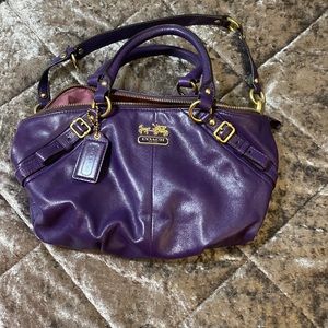 Coach purple shoulder bag